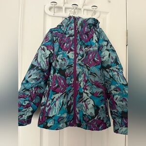 Columbia Bugaboo II Fleece Interchange 3 in 1 Floral Waterproof Jacket Girl’s